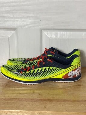 Saucony Mens Kilkenny XC5 Flat Cross Country Shoe Neon Yellow Racing Shoes Sz 14